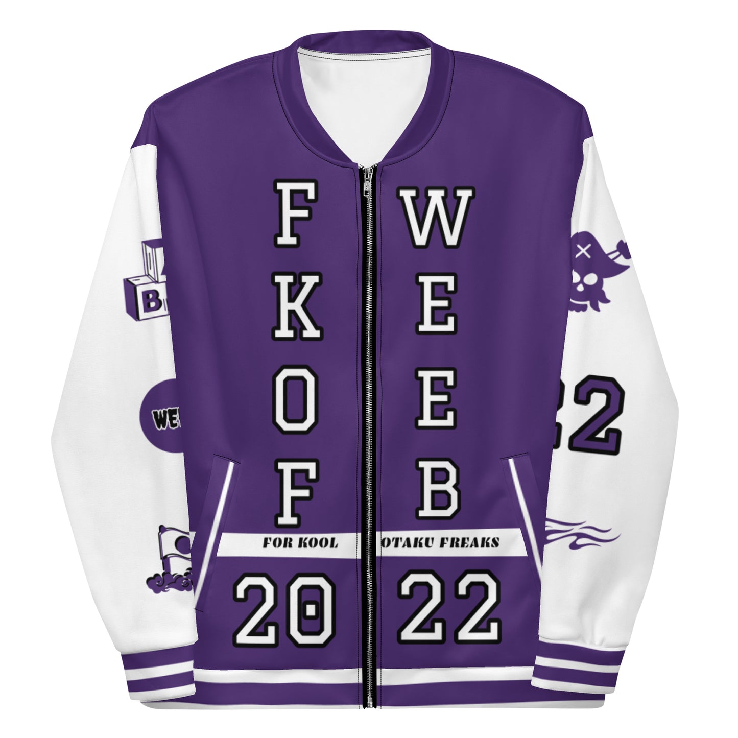 FKOF WEEB Unisex Bomber Jacket  ( PURPLE )