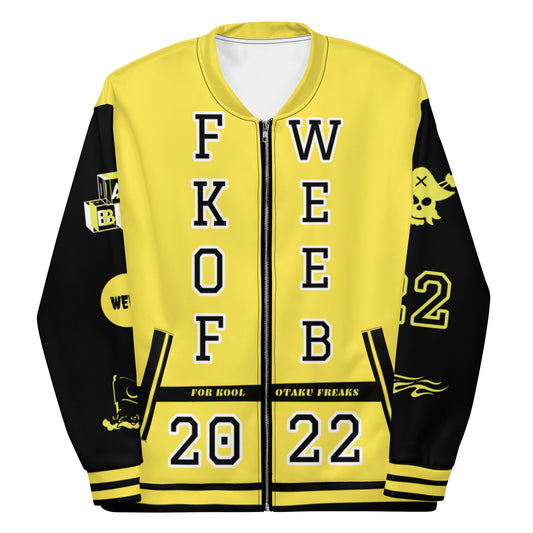 FKOF WEEB Unisex Bomber Jacket (BLACK & YELLOW)