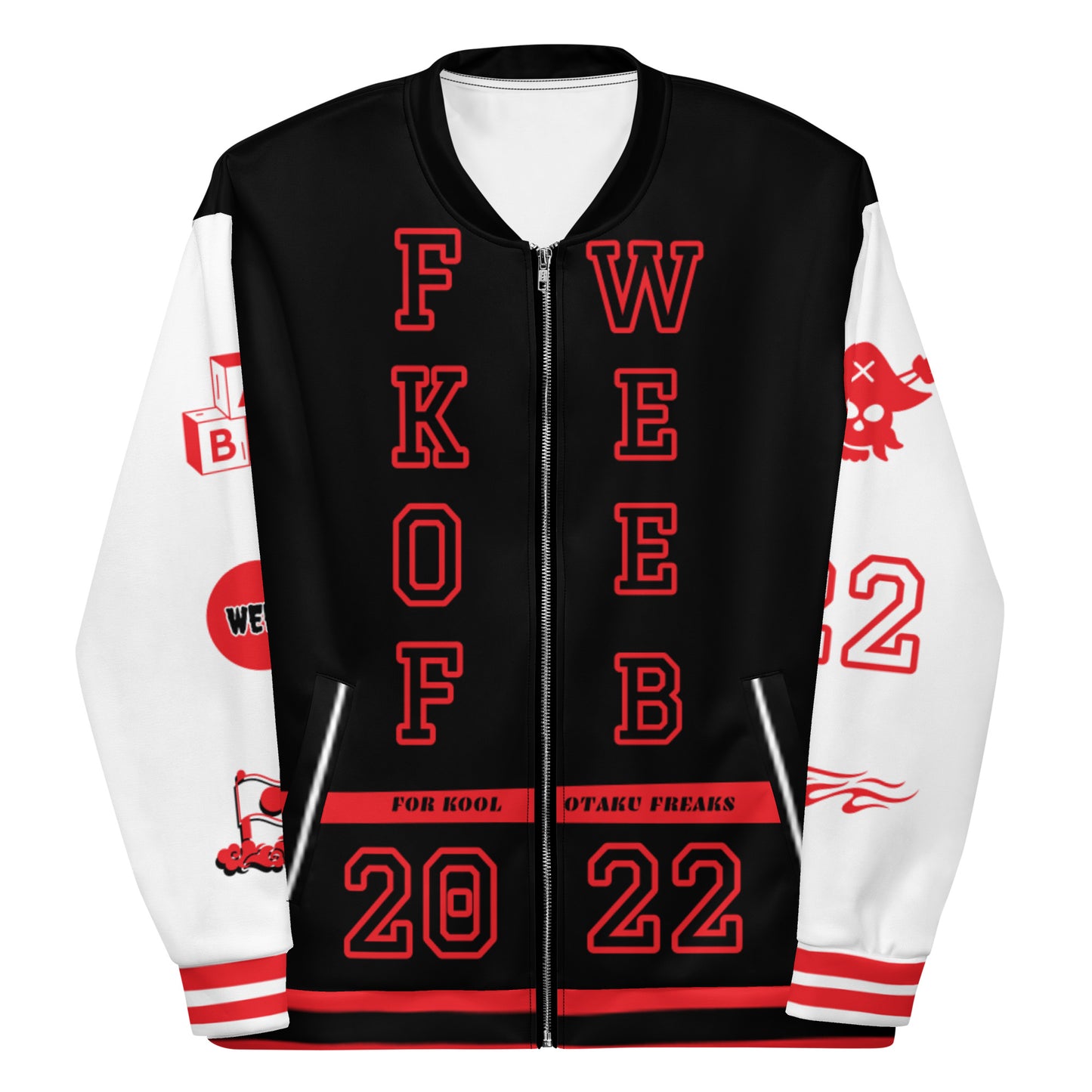 FKOF WEEB Unisex Bomber Jacket (RED)